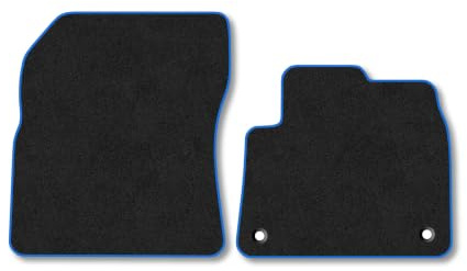 Vauxhall Combo (2018+) Carpet Car Mats | Blue Edge Trim Tailored Fit Floor Mats Full Coverage Protection Accessories Easy Clean Anti Slip Made in the UK
