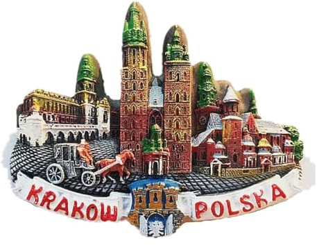 Krakow Poland 3D Fridge Magnet National Travel Souvenir Speciality Gift Home & Kitchen Decor