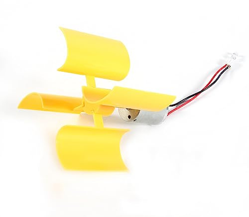 Agatige Generatore di elettricità, Turbine eoliche Verticali Pale Breeze Generatore di elettricità Piccolo Motore Turbine eoliche Verticali Kit Fai da Te per esperimenti di educazione