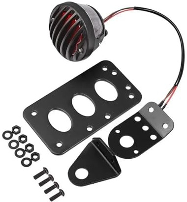 License Plate Bracket Motorcycle Universal Rear Number Side Mount License Plate Bracket Brake Light Holder Fit For Harley Fit For BMW