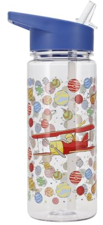 Bouteille d'eau tritan avec paille Kiub (Le Petit Prince et les planètes)