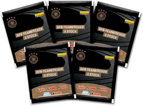 5 x DFB-Teamsticker Stickertüten á 5 Sticker für das Sammelheft WM 2026 (25 Sticker)