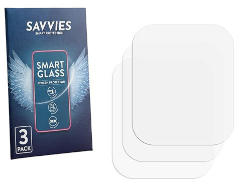Savvies Schutzglas für Ice-Watch ICE Smart Junior Find Hub | 3 Stück Transparenter Displayschutz Made in Germany Panzer Schutz Glas 9H Schutzfolie HD Klar Blasenfrei Einfache Montage