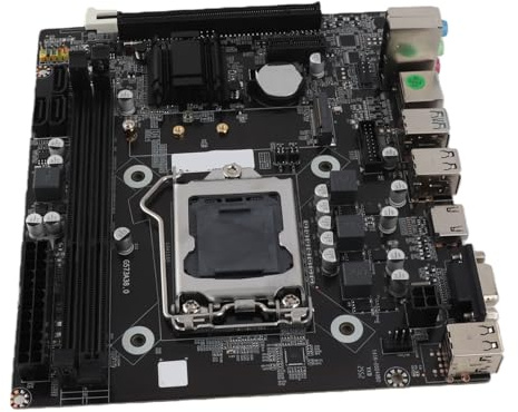 TYTOGE Scheda Madre da Gioco H81, Scheda Madre PC LGA 1150 M.2 NVMe NGFF Micro ATX 6Gb/s per PC Desktop