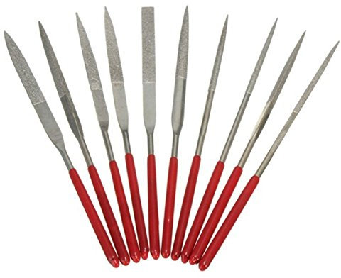 Limes aiguilles professionnelles de bijoutier en diamant et métal – Lot de 10 pièces, 3 x140 mm