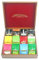 SCATOLA IN LEGNO 12 SCOMPARTI + PZ 120 BUSTINE TE' TISANE INFUSI E CAMOMILLE TWININGS