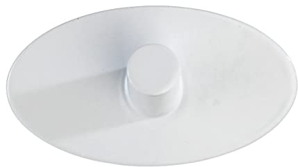 WENKO Wandhaken Piceno Weiß matt 2er Set Edelstahl - 2er Set, Badhaken, Handtuchhaken, selbstklebend, Edelstahl rostfrei, 6.5 x 3.6 x 2.8 cm, Weiß