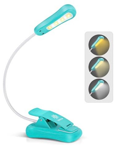 Vekkia Rechargeable Book Light for Reading in Bed(Blue)