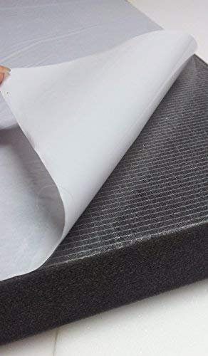 Glatt Schaumstoff Selbstkleben Dämmung Schallschutz Schwarz (100x50x5, Anth/Schwarz)