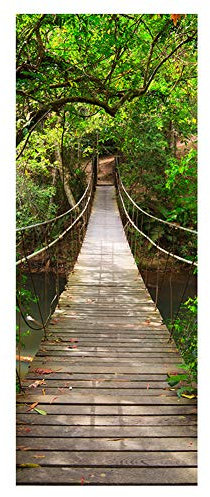 Alwayspon 3D Door Art, Removable Door Decals, Self-Adhesive Door Mural, Door Sticker for Room décor, 30.3x78.7(77x200cm), 2 Pieces Set