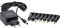 InLine 26608N Universal Steckernetzteil, 5V / 15W, mit 8 Wechselstecker, Micro-USB, USB-C