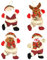 semen Weihnachtsschmuck Set Weihnachten Deko Weihnachtsbaum Fenster Dekor Geschenk Spielzeug hängen Dekorationen Mini Weihnachtsmann Elch Schneemann Puppe Christbaumanhänger