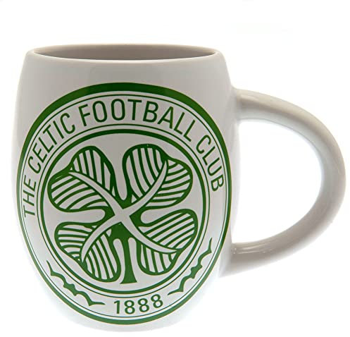 Générique Celtic FC Tasse à thé avec écusson du club de football Vert Blanc Boîte cadeau officielle
