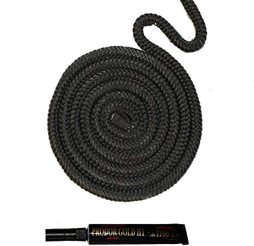 Kamindichtung Scheibendichtung Rund 12 mm 2,0 m / 1 x Kleber