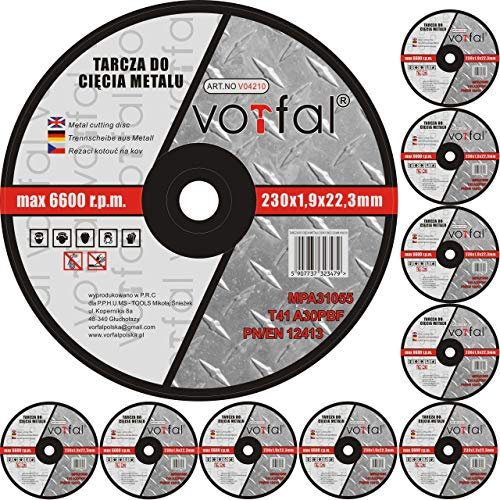 Trennscheiben 230 mm Metall, INOX, Edelstahl, Stahl – 25x Flexscheiben Set für Winkelschleifer – Profi Trennscheiben für präzises und schnelles Schneiden (Ø230 x 2,0 mm)