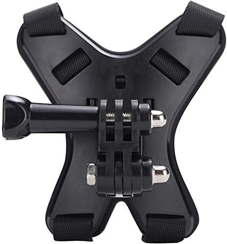 QKOO Motorradhelm-Halterung für GoPro Hero 9, 8, 7, 6, 5, 4, Session, 3+, 3, 2, 1, Hero (2018), DJI Osmo Action, Akaso, SJCAM, Xiaomi Yi Action Kameras