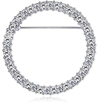 S-TROUBLE Porte-Lunettes en Cristal Rond Broche Porte-Lunettes de Lecture Broche pour Femmes