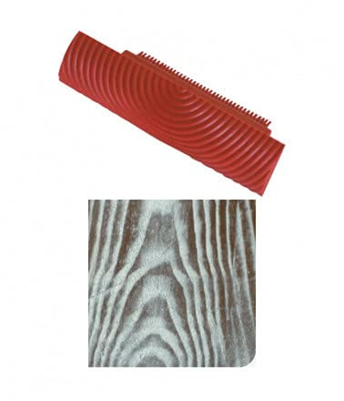 Pennellificio Partenopeo - SPATOLA EFFETTO LEGNO IN GOMMA SRUMENTO VENATURA PER PARETI DI PITTURA FAI DA TE PER PARETI SERIE T7 - FE0030-758