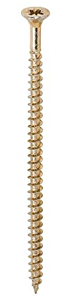 TIMCO Solo Spanplatten- und Holzschrauben, PZ, doppelt Senkkopf, goldfarben, 5,0 x 120, 100 Stück