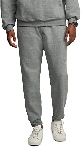 Fruit of the Loom Pantaloni da Jogging in Pile Eversoft Tuta, Grigio mélange, L Uomo