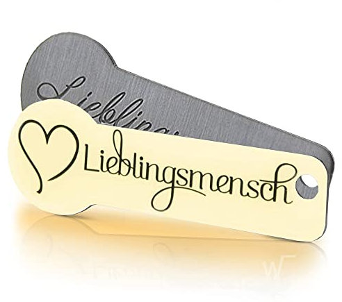 Einkaufswagenlöser Code24 Lieblingsmensch® grau,beige/Schlüsselanhänger Einkaufschip mit Schlüsselfundservice/Abziehbarer Einkaufswagenchip Metall, Chip Einkaufswagen, Key Finder