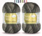 theofeel Set | Sockenwolle mit Kaschmir 4-fädig 2x50g | Sockengarn Rellana Flotte Socke Cashmere Merino | Strumpfwolle aus Merinowolle und Kaschmirwolle (1326 braun degradé (2x50g))