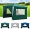 Yakimz Tonnelle de jardin étanche, 3 x 3 m, avec 4 parois latérales et fenêtres, protection anti-UV 50+, tente de réception pour fête, stand de marché, festival, marché aux puces et camping, vert