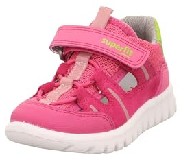 Superfit Mädchen Sport7 Mini Sneaker, Pink Grün 5500, 30 EU Weit