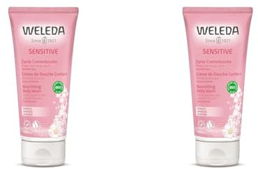 WELEDA - Crème de Douche Confort à l'Amande - À Base d'Huile d'Amande Douce - Tube 200 ml (Lot de 2)