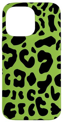 Green Leopard Cheetah Print Phone Case Cute Animal For Women Case for iPhone 14 Pro Max