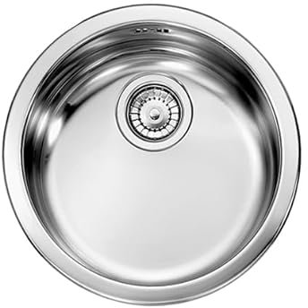 SCHOCK | Fregadero de cocina New Classic de acero inoxidable, bañera redonda Ø435 mm
