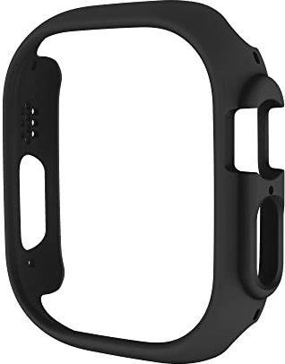MINUUISCT Kompatibel mit Apple Watch Ultra 49MM Hülle, ultradünnes, hartes PC-Stoßgehäuse, Rundum-Kantenschutzrahmen [KEIN Displayschutz] für iWatch-Zubehör, Schwarz