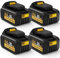 VIPLAN 4 Packs 6.0Ah Replacement for Dewalt 20v Battery, Compatible with Dewalt 20V MAX Battery DCB200 DCB203 DCB204 for Dewalt 20 Volt DCD/DCF/DCG Series
