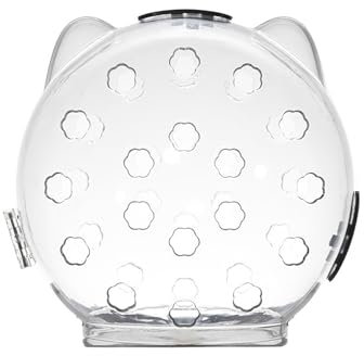 Lidzopas Atmungsaktive Kapuze für Katzen, transparenter Schutz für den Kopf des Haustiers, Weltraumball, Maulkorb, Bubble-Helm für die Erholung der Katze