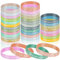 Huiguli 36 Pezzi Braccialetto Motivazionale in Silicone, 20,2cm Braccialetti in Silicone Colorati, Braccialetti da Polso Motivazionali per Collega Adolescente Festa Compleanno