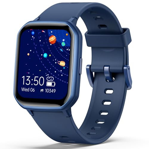 teslahero Reloj inteligente para niños y niñas, rastreador de fitness con monitor de sueño de frecuencia cardíaca, rastreador de actividad, podómetro, contador de pasos para Fitbit Android iPhone