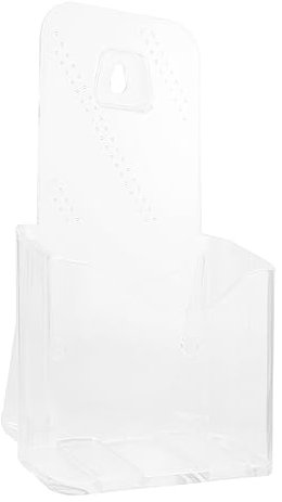 ORFOFE Transparenter Broschürenhalter Kartenhalter Fürs Büro Prospektständer Aus Hochwertigem Material Aktenständer Mit Stabilem Standfuß Zeitschriftenständer Für Schreibtischorganisation