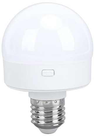 OPPWONG Rechargeable Light Bulbs, E26 Cordless Magnetic Rechargeable Dimmable Battery Light Bulb Battery Operated Light Bulb with Remote Control for Fireplace, Corridor, Living Room