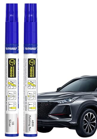 2 Stück Auto Lackstift, 4ml Auto Kratzer Reparatur Stift, Lackstift Auto Lack Reparaturstift, Kratzerentferner Autolack Stift zum Entfernen kleinere Kratzer (Mattschwarz)
