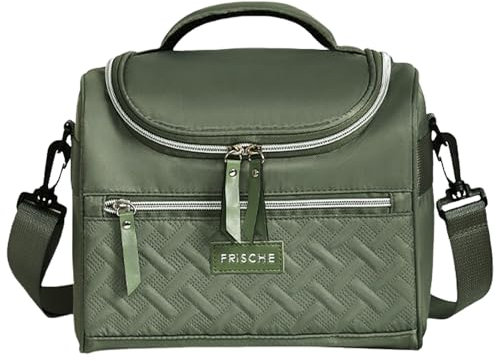 FAVORTALK Lunch Bags for Women Insulated Lunch Box Bags for Adults Men and Women Leakproof Waterproof Cool Bag with Soft Handle Thermal Cooler Bags with Adjustable Large Lunch Organiser - WCB42107