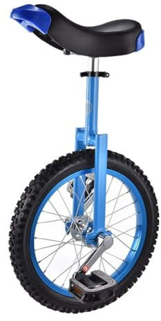 Einrad Erwachsene Kinder-/Erwachsenenrad-Einräder, 16-Zoll-Radtrainer-Einrad for Anfänger, Ideal for Ihre Tochter/Ihren Sohn, Ihr Mädchen, Ihr Junge Als Geburtstagsgeschenk, Verstellbarer Sitz(Blue)