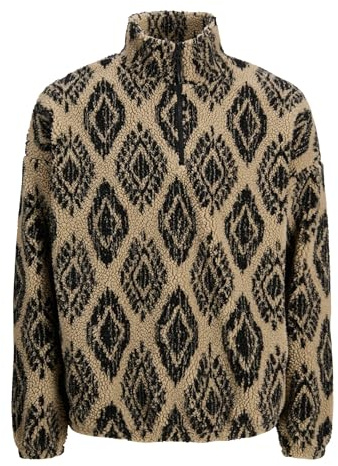 Jack & Jones Herren Jorpaddy Teddy Half Zip Hn T25 Jorpaddy Teddy Half Zip Hn T25 (1er Pack)