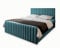 Masseno Boxspringbett Arion 180x200 cm Komplett-Set mit Matratze und Topper, Polsterbett mit Zwei Bettkästen -Blau, Kronos 13