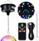 Faeymth Diskokugel-Motorlichter mit Fernbedienung, 3-15 Min Einstellbarer Spinner, 18 LEDs für 8 10 12 16 20 24 Duty Spiegelkugelmotor