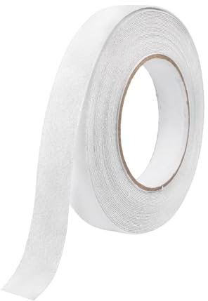 Cinta Adhesiva Antideslizante Transparente, 2 cm X 10 m Cinta Antideslizante Escaleras, Tiras Antideslizantes para Seguridad, Ideal para Escaleras, Baños y Exteriores, Resistente Al Agua y Duradera