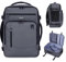 ECOHUB Rucksack 40x20x25 für Ryanair Flugzeug Reiserucksack Handgepäck Gepäck Laptop Daypacks PET-Recycelte Backpack Wasserdichter Unter Sitzplatz 20L Damen Klein,Patentiert(Schlank-Grau)