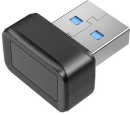 Chevnzev Lecteur d'empreintes digitales USB avec fenêtre - Authentification rapide et précise - Détection à 360 degrés