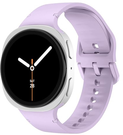 Silikon Sportarmband für Samsung Galaxy Watch 9 8/8 Classic 40mm 44mm 46mm Herren Damen,Weich Wasserdicht Silicone Band Sport Loop Einstellbar Ersatzarmband für Samsung Watch 9 8/8 Classic Strap