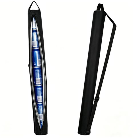 Golf Beer Cooler Sleeve Bag 7 Can Beer Sleeve Cooler Tube | Insulated Beverages Cooler Tube, Golf Bag Beer Cooler Sleeve Keeps Drinks Cold