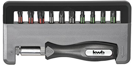 kwb 152010 Smartphone Torsion Bit-Box – 12-tlg. inkl. Bit-Halter und Handgriff